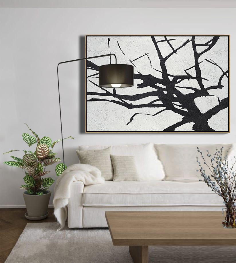 Horizontal Minimalist Tree Art #MN6C